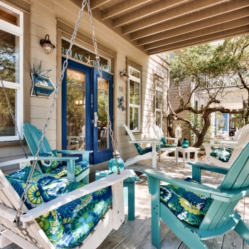 Relaxing Front Porch on a quiet street.